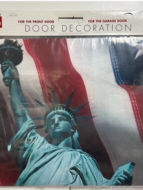 Vintage Statue of Liberty Patriotic Door Decoration Made in USA
